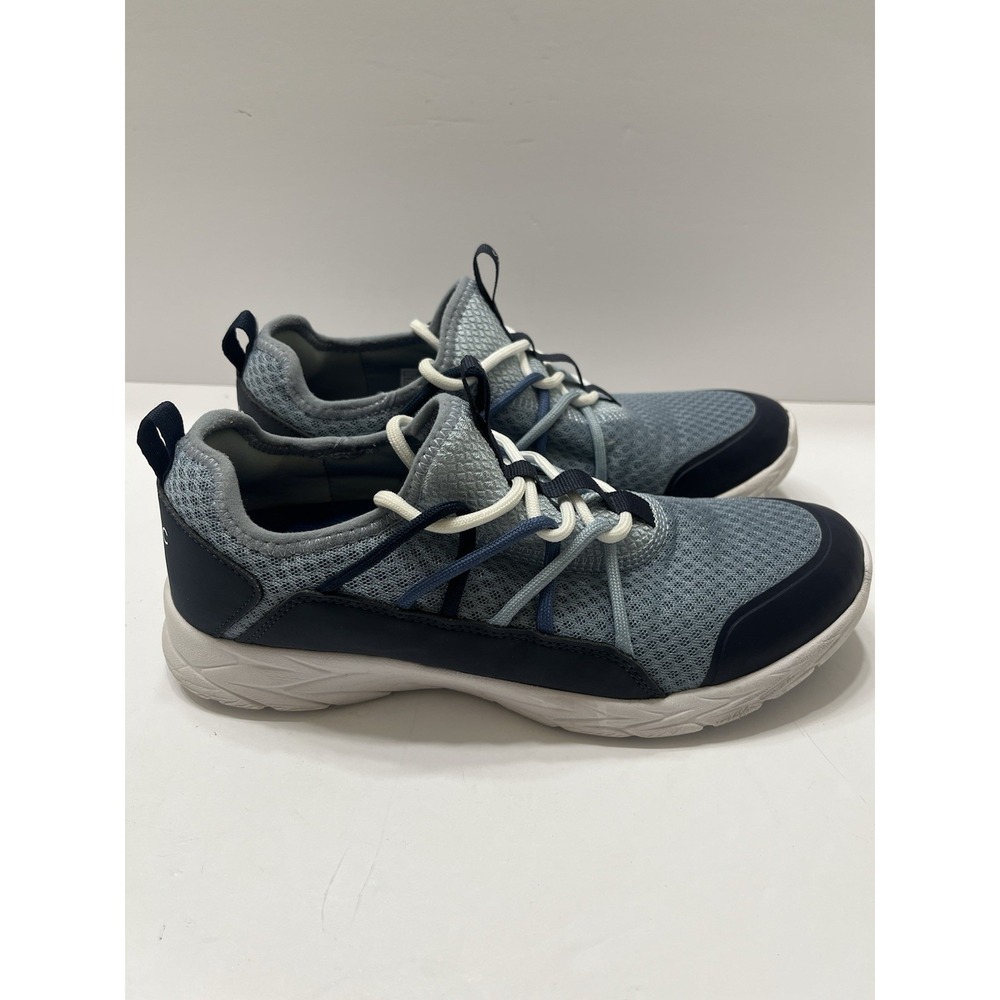 Vionic Zaliya Women's Walking Sneaker Supportive Overlay Lace-Up Blue Mesh 8.5